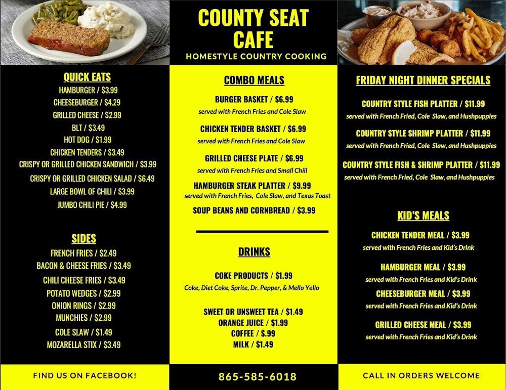 County Seat Cafe Cheeseburger